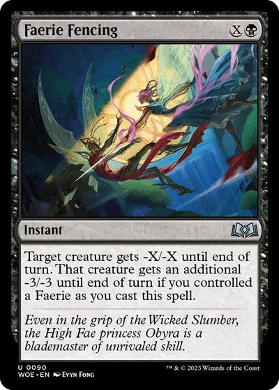Faerie Fencing (Wilds of Eldraine) Near Mint Foil