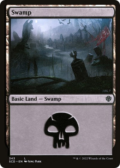 Swamp (343) (Commander 2022 Starter Decks) Near Mint