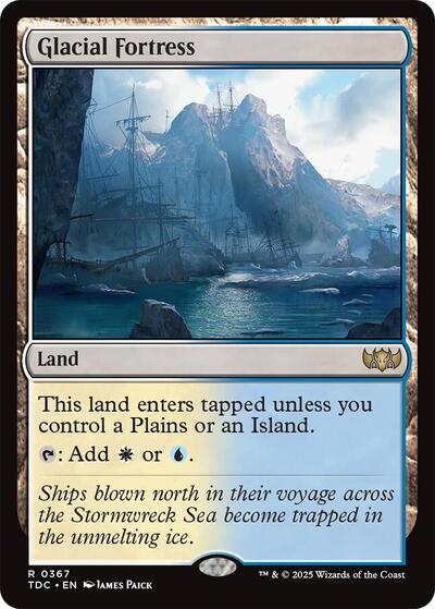 Glacial Fortress (Commander: Tarkir: Dragonstorm) Near Mint