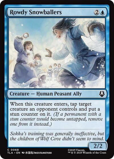 Rowdy Snowballers (Avatar: The Last Airbender) Near Mint Foil