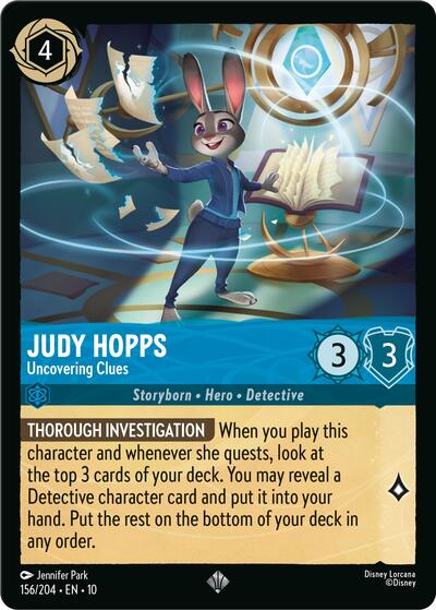 Judy Hopps - Uncovering Clues (Whispers in the Well) Near Mint