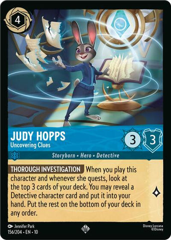 Judy Hopps - Uncovering Clues (Whispers in the Well) Near Mint