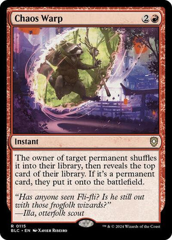 Chaos Warp (Commander: Bloomburrow) Near Mint