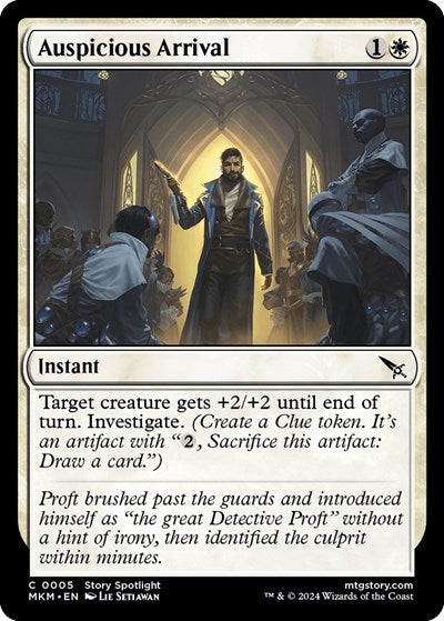 Auspicious Arrival (Murders at Karlov Manor) Near Mint Foil