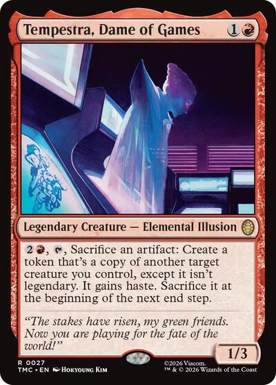 Tempestra, Dame of Games (Commander: Teenage Mutant Ninja Turtles) Near Mint Foil