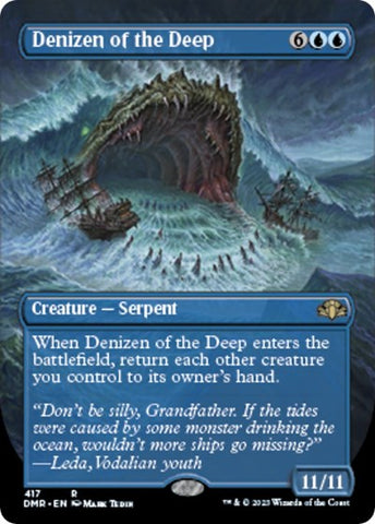 Denizen of the Deep (Borderless) (Dominaria Remastered) Near Mint