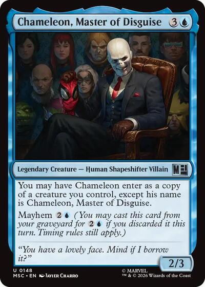 Chameleon, Master of Disguise (Surge Foil) (Commander: Marvel Super Heroes) Near Mint Foil