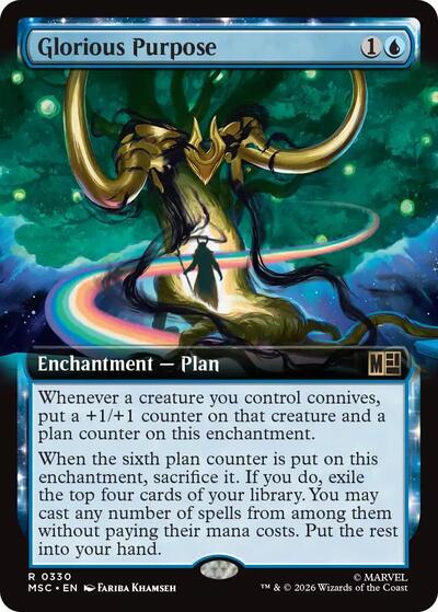 Glorious Purpose (Extended Art) (Commander: Marvel Super Heroes) Near Mint