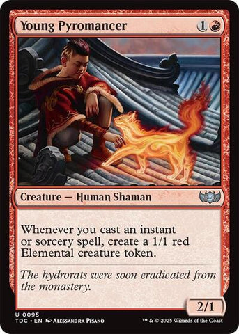 Young Pyromancer (Commander: Tarkir: Dragonstorm) Near Mint