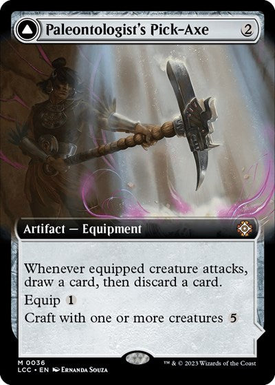 Paleontologist's Pick-Axe (Extended Art) (Commander: The Lost Caverns of Ixalan) Near Mint Foil