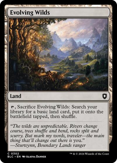 Evolving Wilds (Commander: Bloomburrow) Near Mint