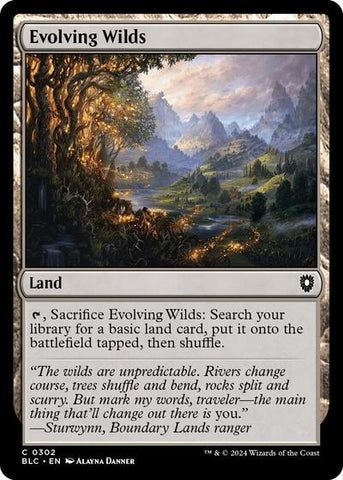 Evolving Wilds (Commander: Bloomburrow) Near Mint