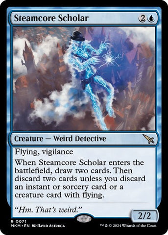 Steamcore Scholar (Murders at Karlov Manor) Near Mint Foil