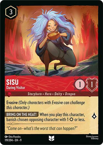 Sisu - Daring Visitor (Fabled) Near Mint Cold Foil