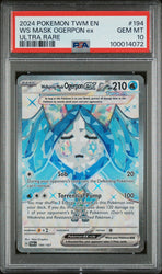 2024 POKEMON TWM EN-TWM 194 WELLSPRING MASK OGERPON EX UR  PSA 10