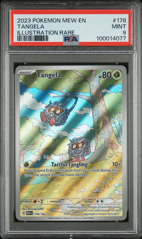 2023 POKEMON MEW EN-151 178 TANGELA IR PSA 9