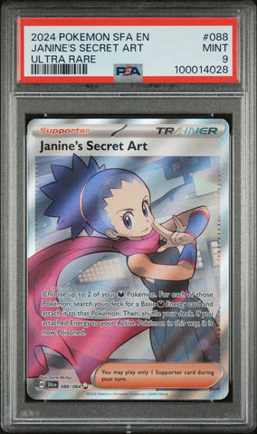 2024 POKEMON SFA EN-SHROUDED FABLE 088 JANINE'S SECRET ART UR  PSA 9