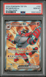 2024 POKEMON TEF EN-TEMPORAL FORCES 187 INCINEROAR EX UR  10