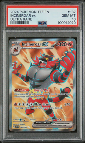 2024 POKEMON TEF EN-TEMPORAL FORCES 187 INCINEROAR EX UR  10