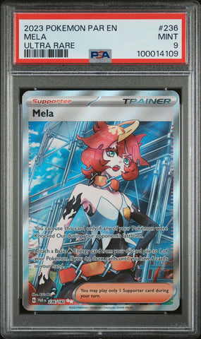 2023 POKEMON PAR EN-PARADOX RIFT 236 MELA UR  PSA 9